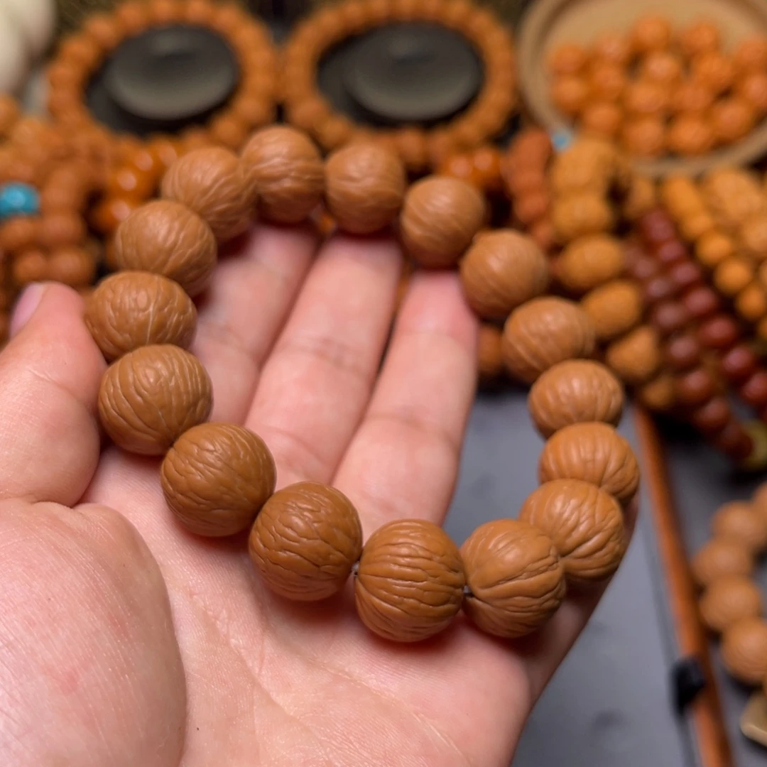 猴头核桃手串1.6凤羽