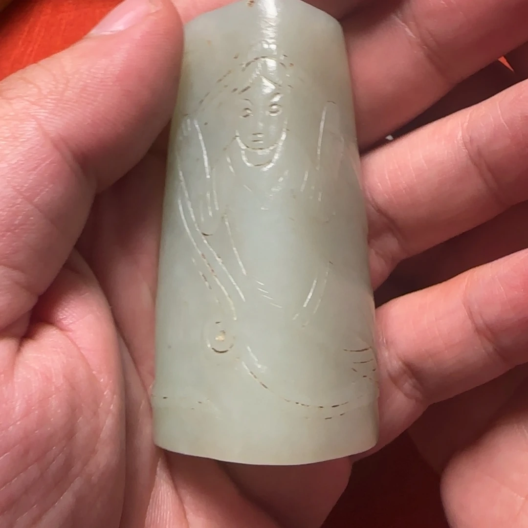 依***彩和田玉未镶嵌挂件