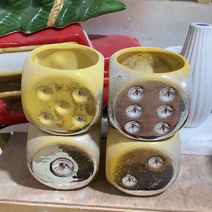 陶摆件陶盆有孔 瑕疵介意勿拍