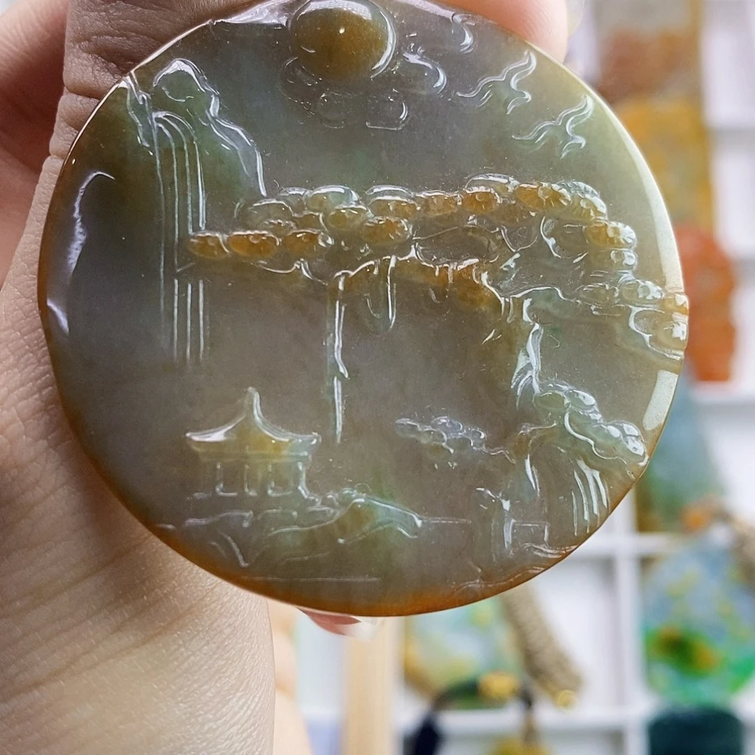 翡翠未镶嵌颈饰翡翠