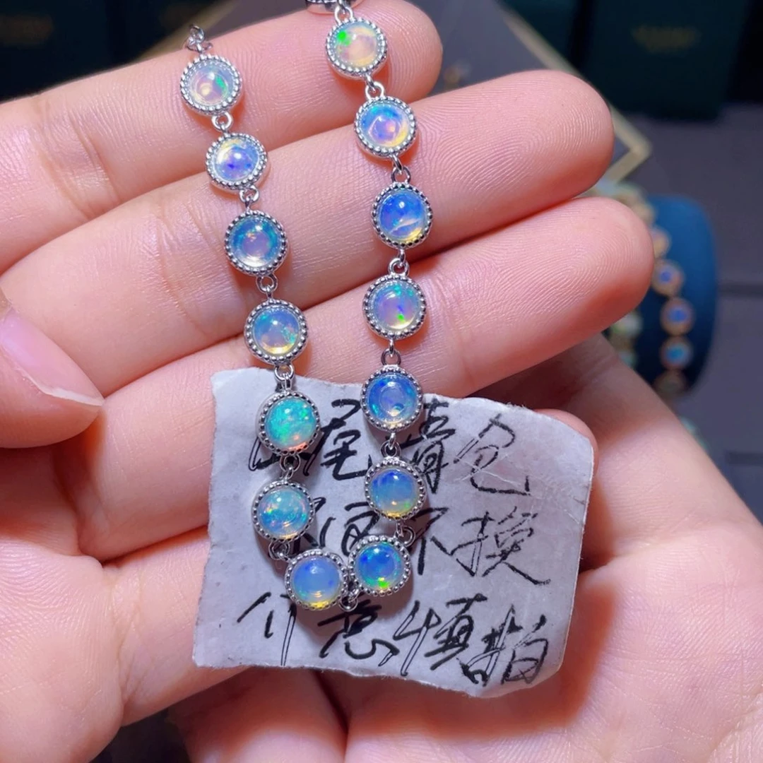 欧泊手链）银S925镶嵌梦****爵