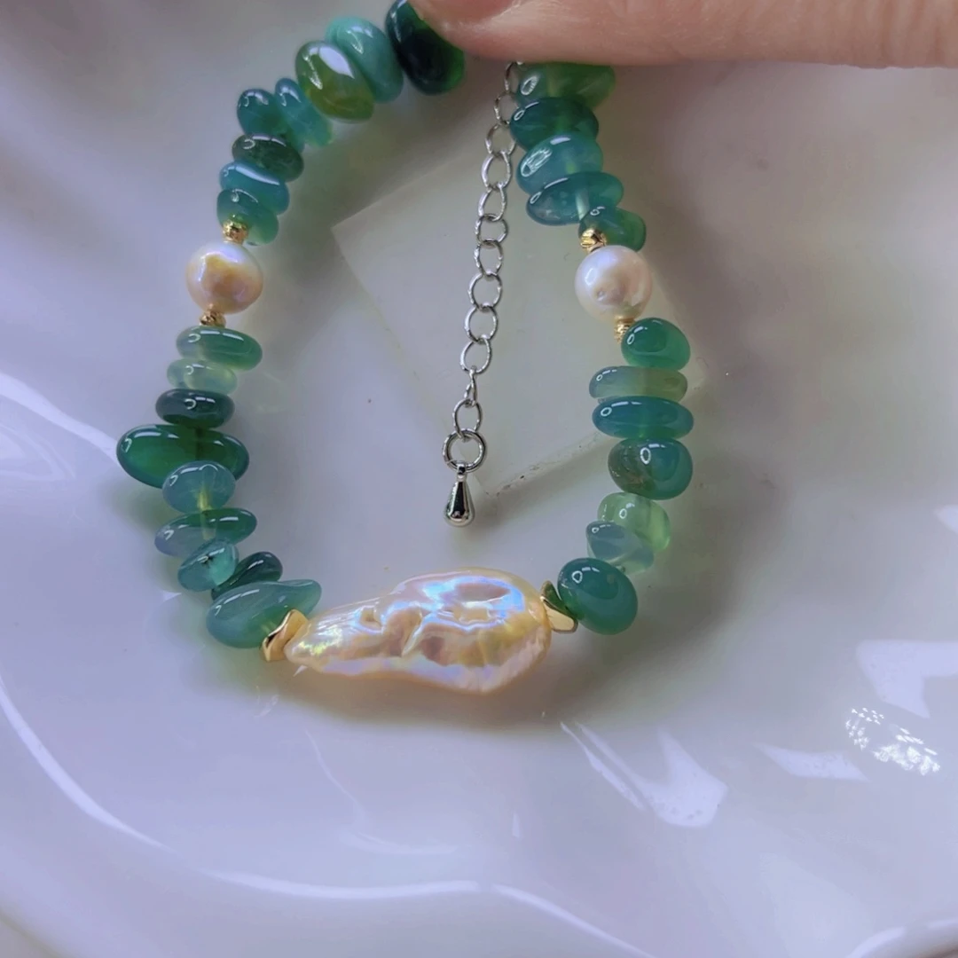 淡水珍珠手绳合金m****u