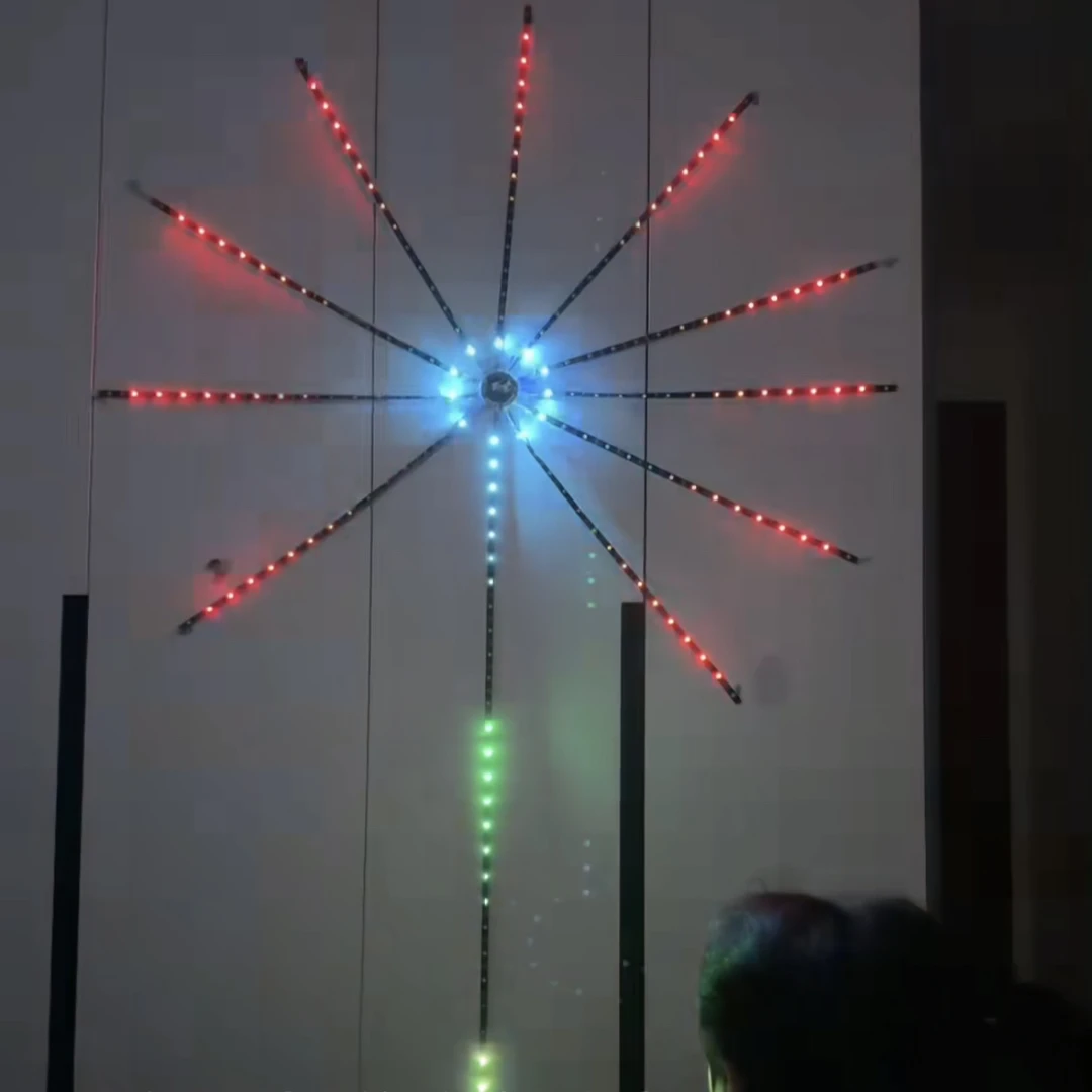 led烟花灯带声控礼花灯音乐效果app室内装饰灯七彩ktv灯光闪光