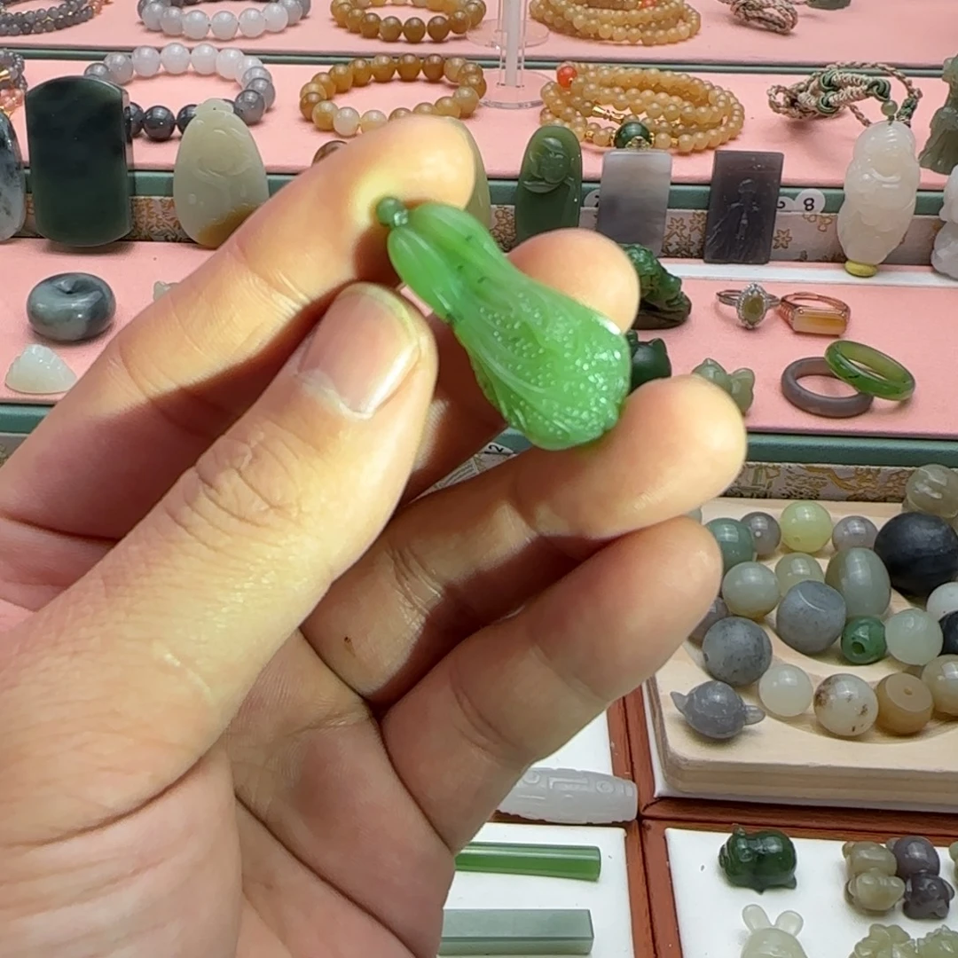 和田玉（碧玉）未镶嵌吊坠(不含链)