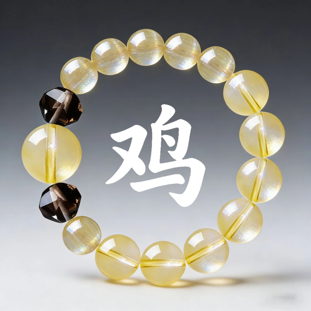【鸡】2026年多宝水晶手串十二生肖手串本命手串
