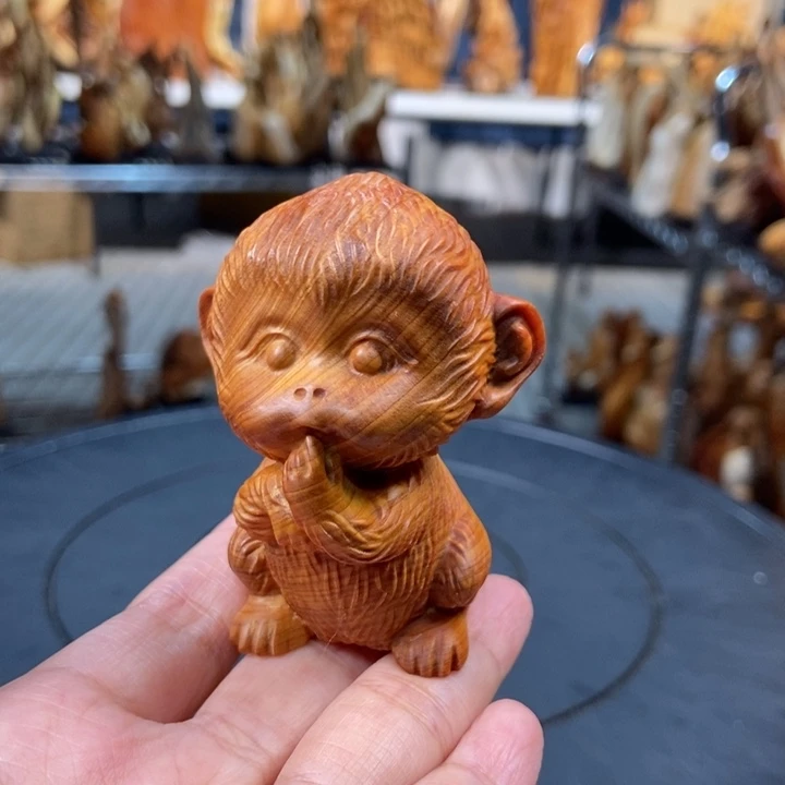 柏木（崖柏）手把件猴