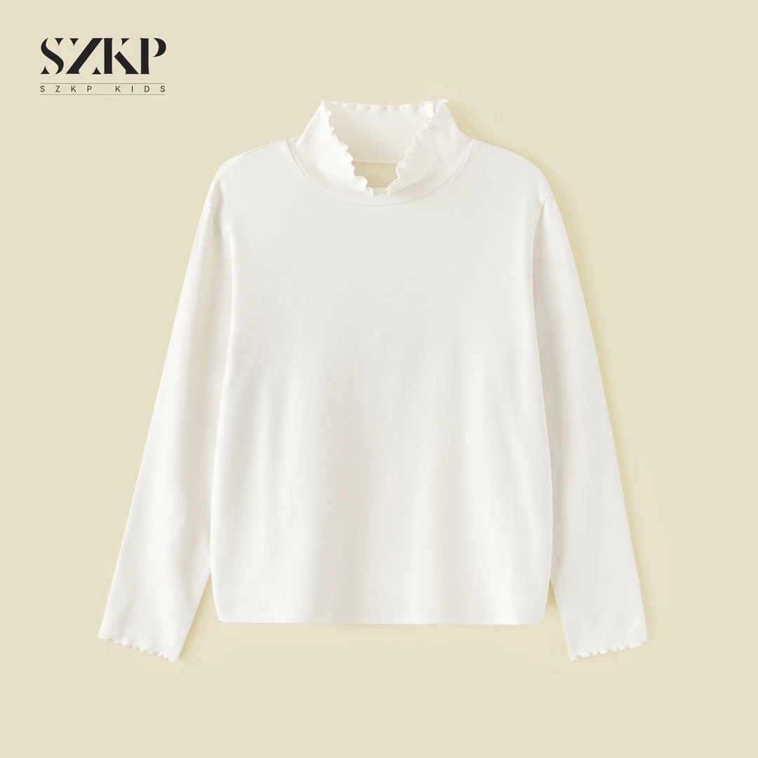 SZKP秋季新款女童装百搭长袖T恤中大童时尚儿童打底衫BGYQ553043