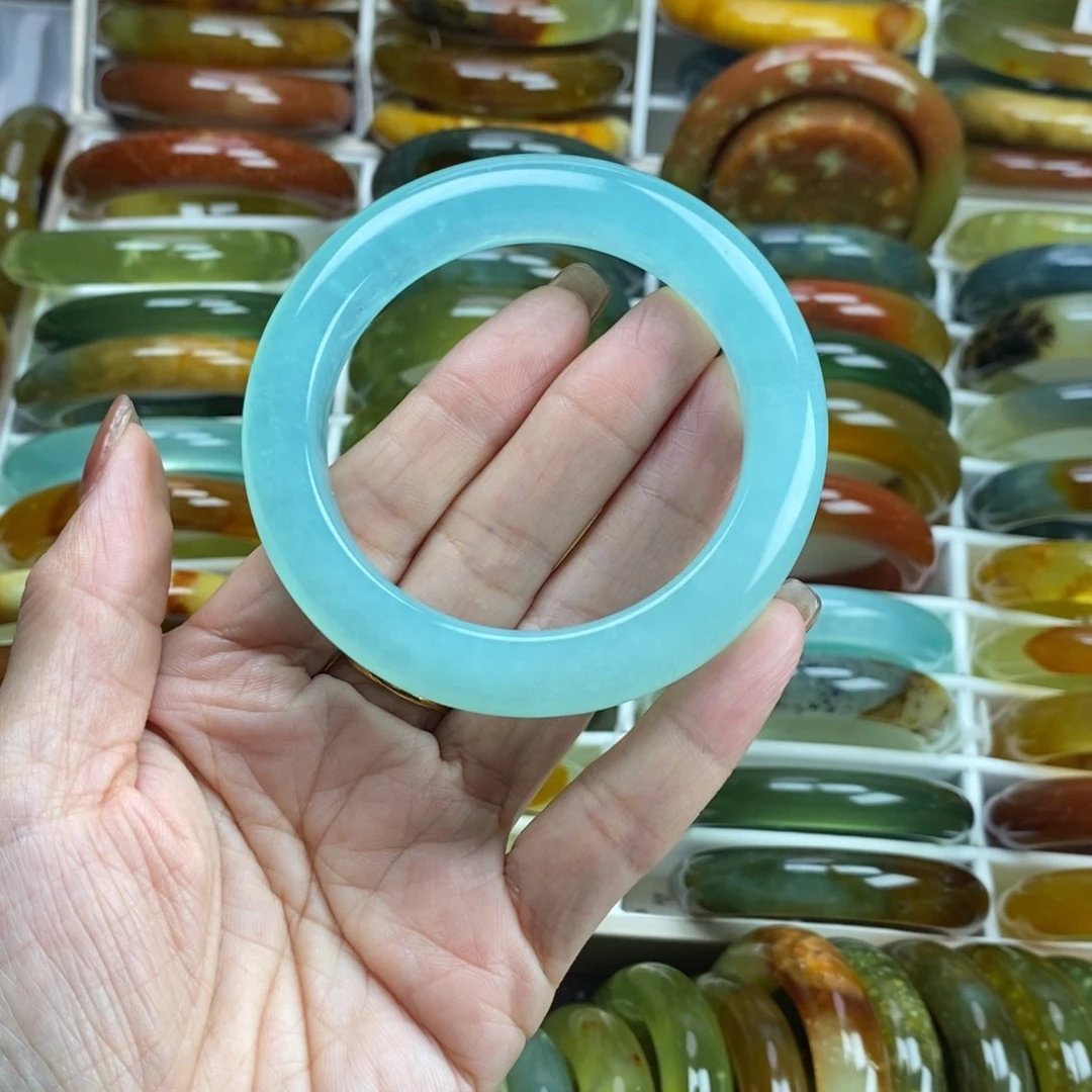 未镶嵌蛇纹石玉手镯少****话