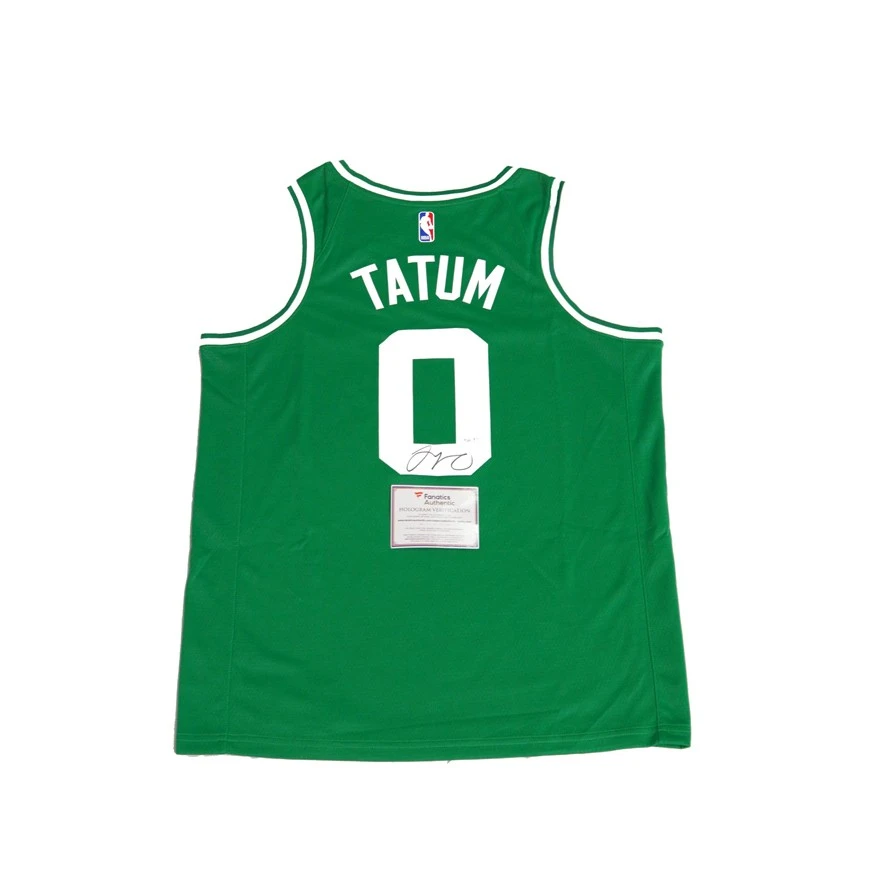 【臻签体育】塔图姆亲签绿军主场配色sw球衣收藏（FA认证）