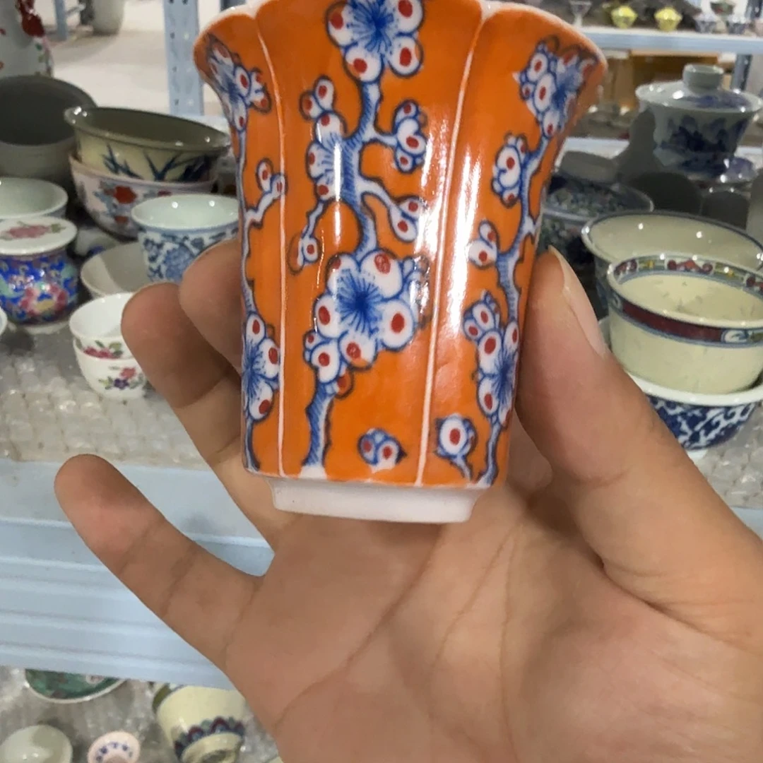 瓷片摆件手绘瓷器全部处理