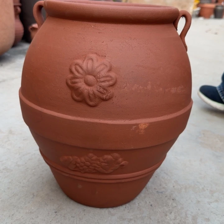 紫砂花盆口21高35宜兴紫砂粗糙正常