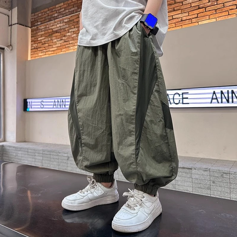 儿童防蚊裤夏季2025新款洋气轻薄舒适休闲裤中大童儿童夏装速干裤