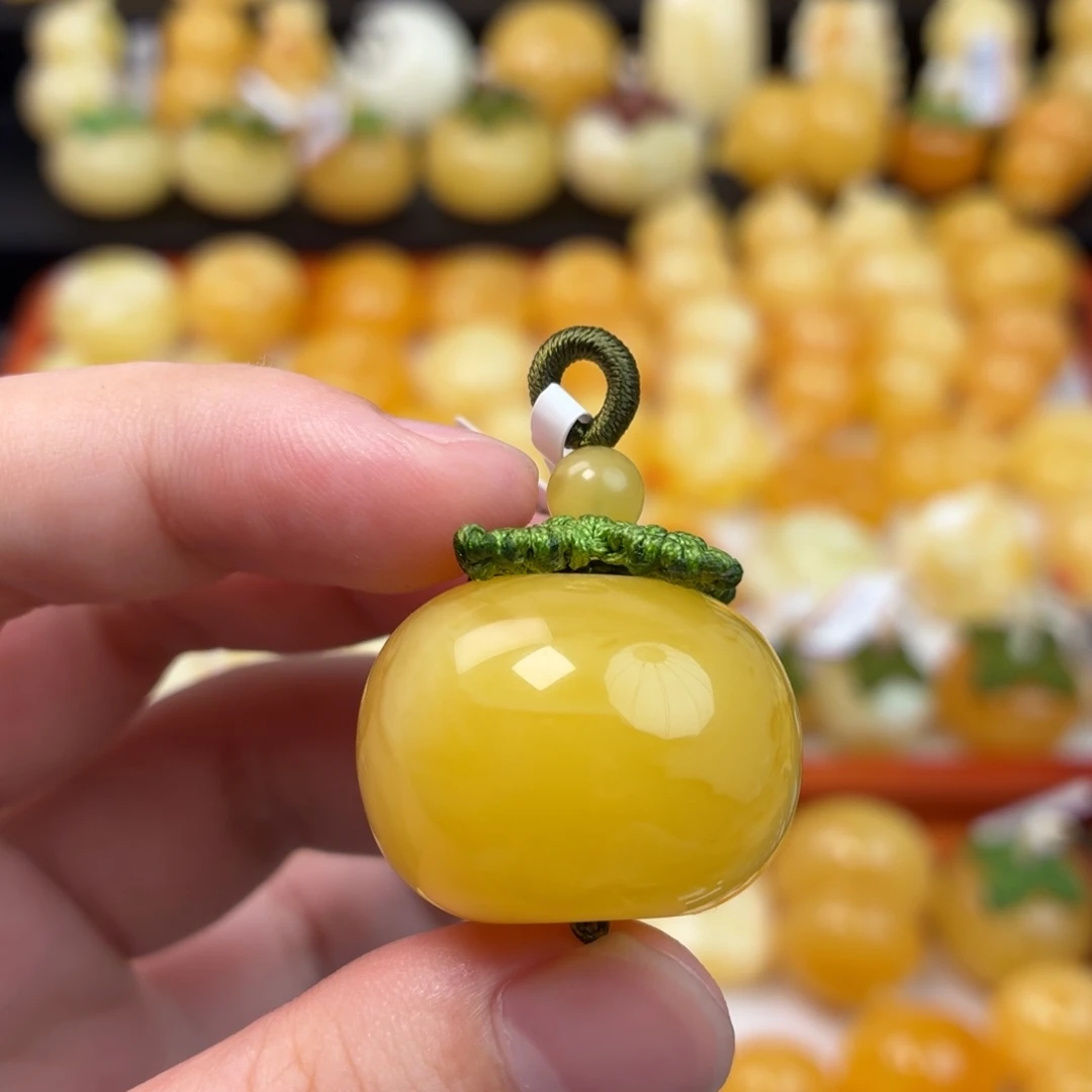 蜜蜡未镶嵌毛衣链蜜蜡