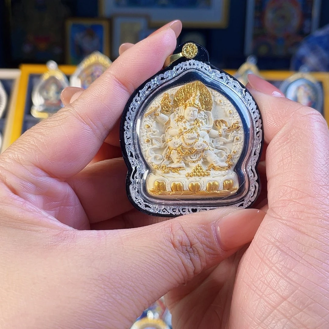 泥塑红财擦擦吊坠有绳