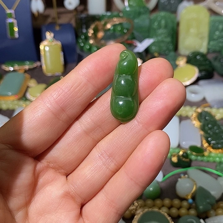 和田玉（碧玉）未镶嵌吊坠(不含链)