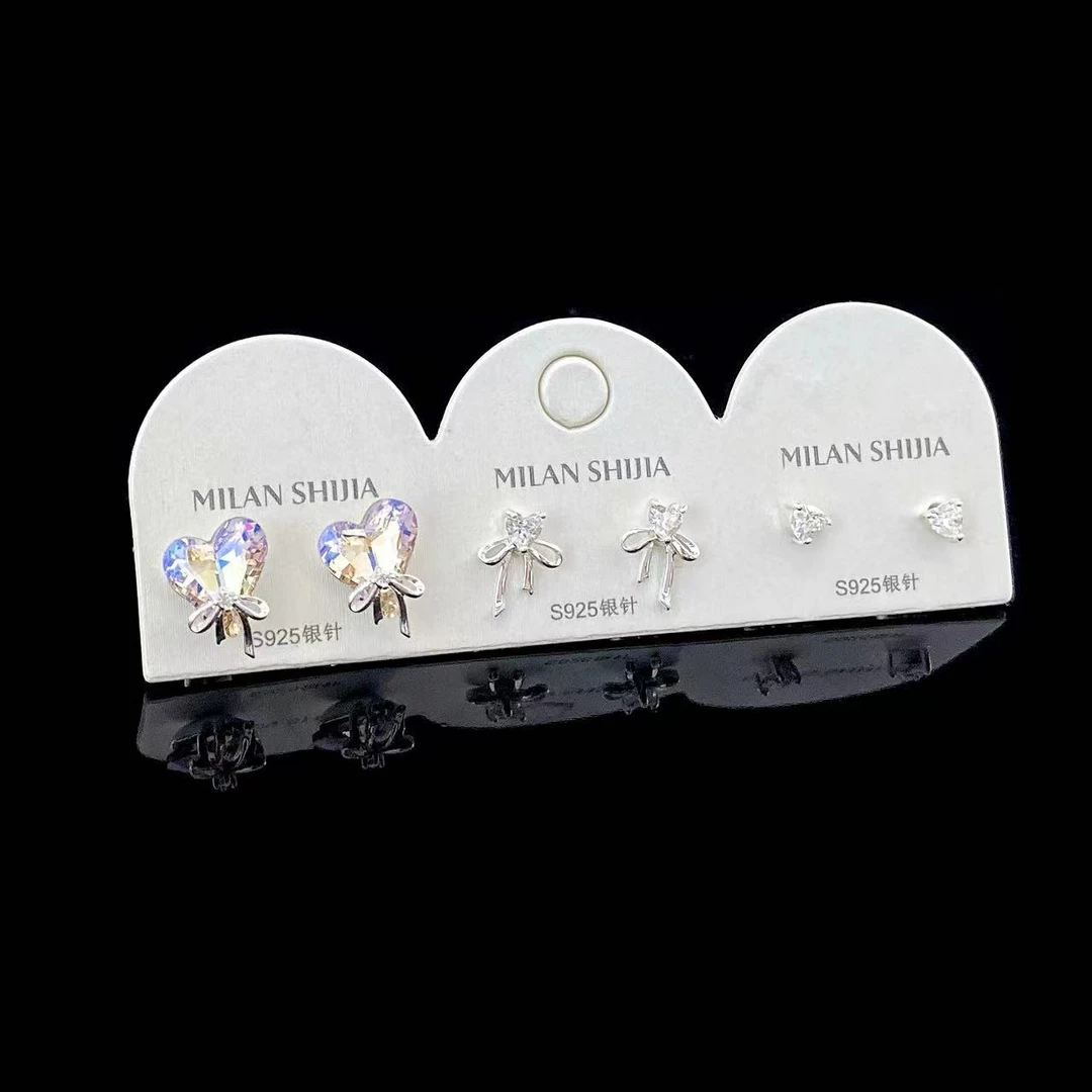 铜合金耳饰 木木（CJ6468） 6只装 耳环