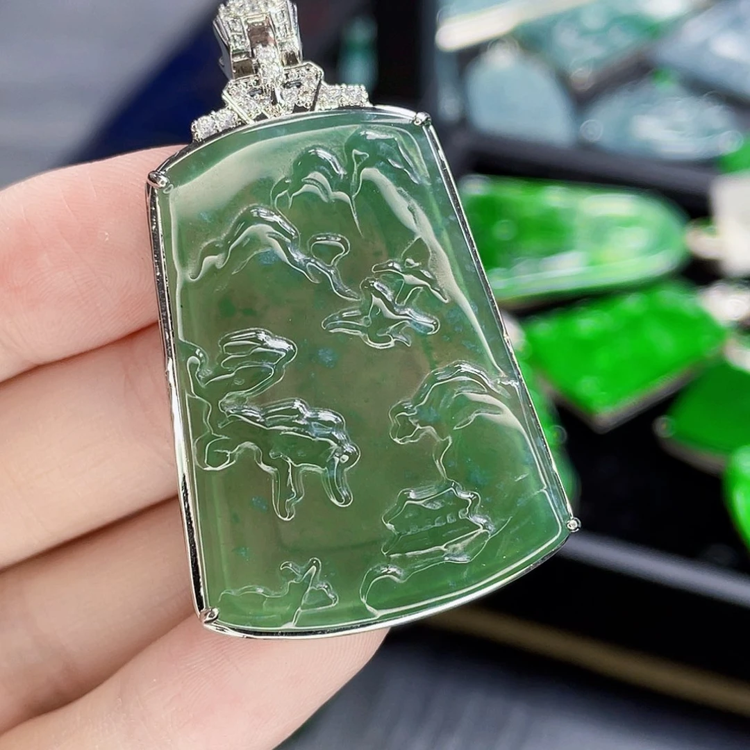 翡翠未镶嵌吊坠(不含链)