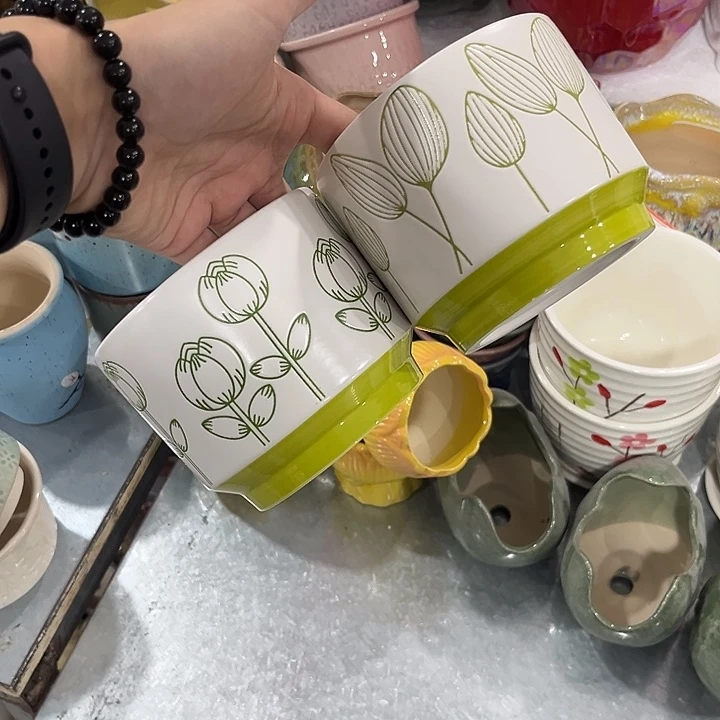 陶瓷花盆全场10包邮