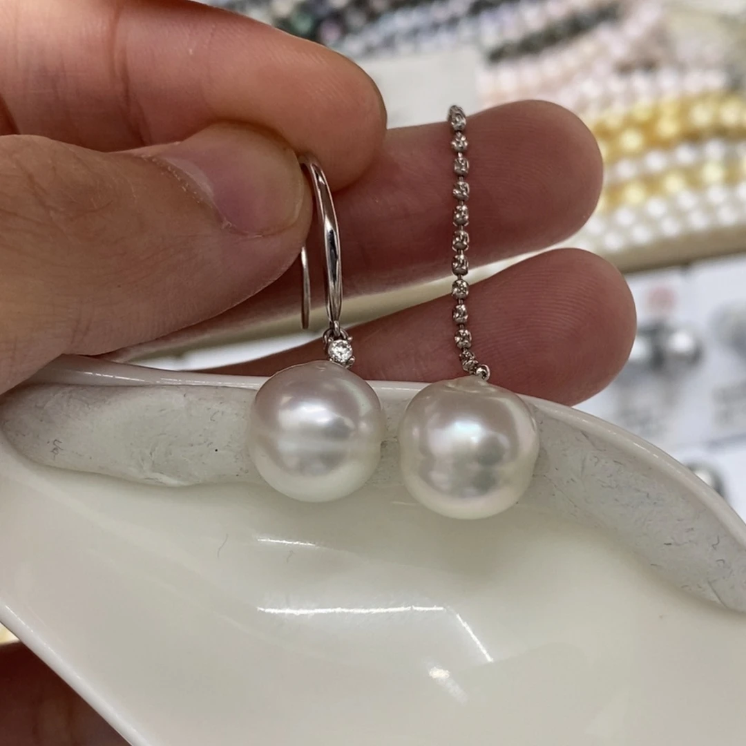 海水珍珠裸珠未镶嵌澳白11-12不含配件