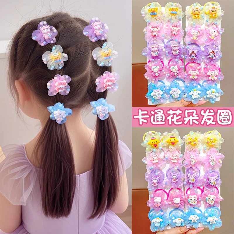 【儿童】三丽鸥皮筋可爱头花女童花朵头饰甜美卡通不伤发小女孩发饰