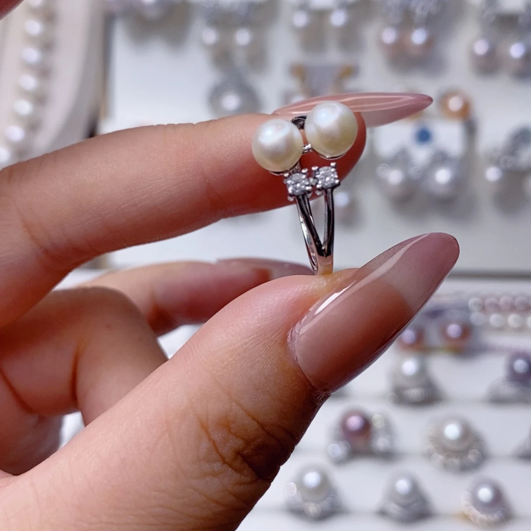 戒指未镶嵌淡水珍珠