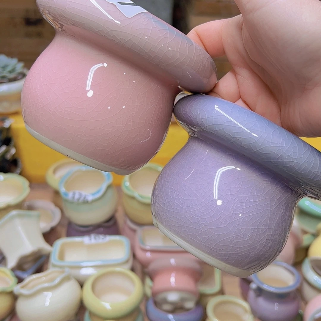 红陶陶瓷花盆当场满12包邮