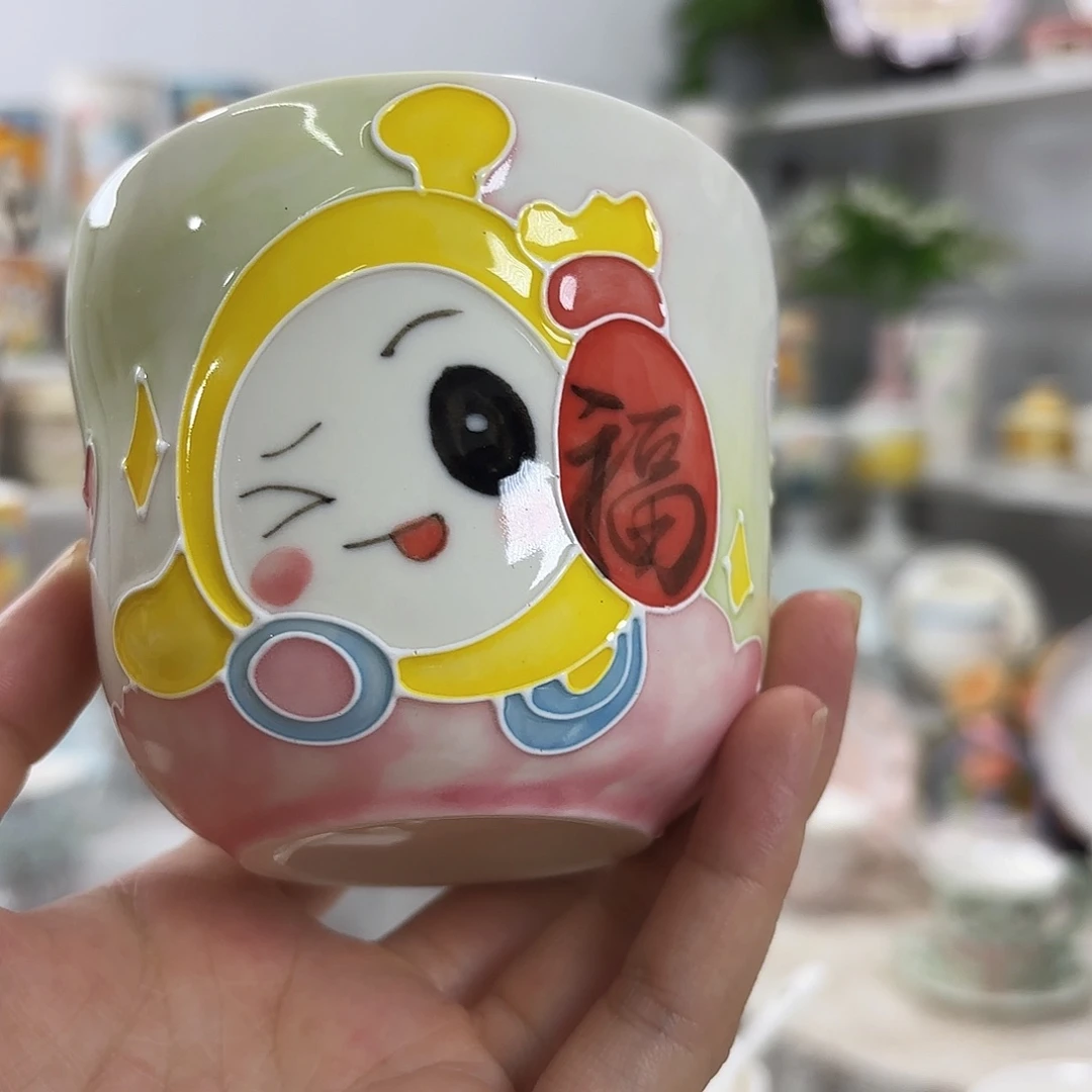 手绘高温釉下彩陶瓷