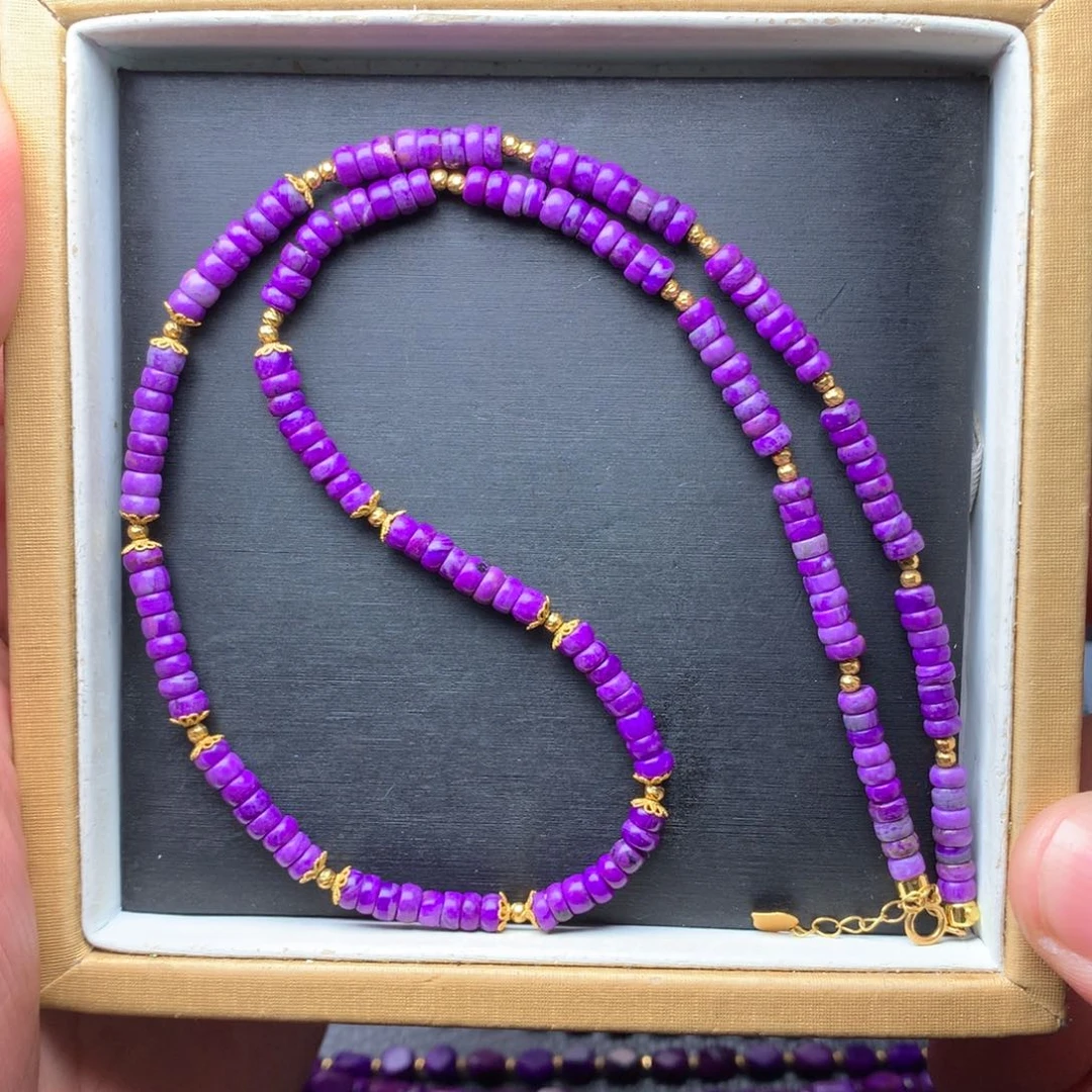 苏纪石（舒俱来）18K金镶嵌项链