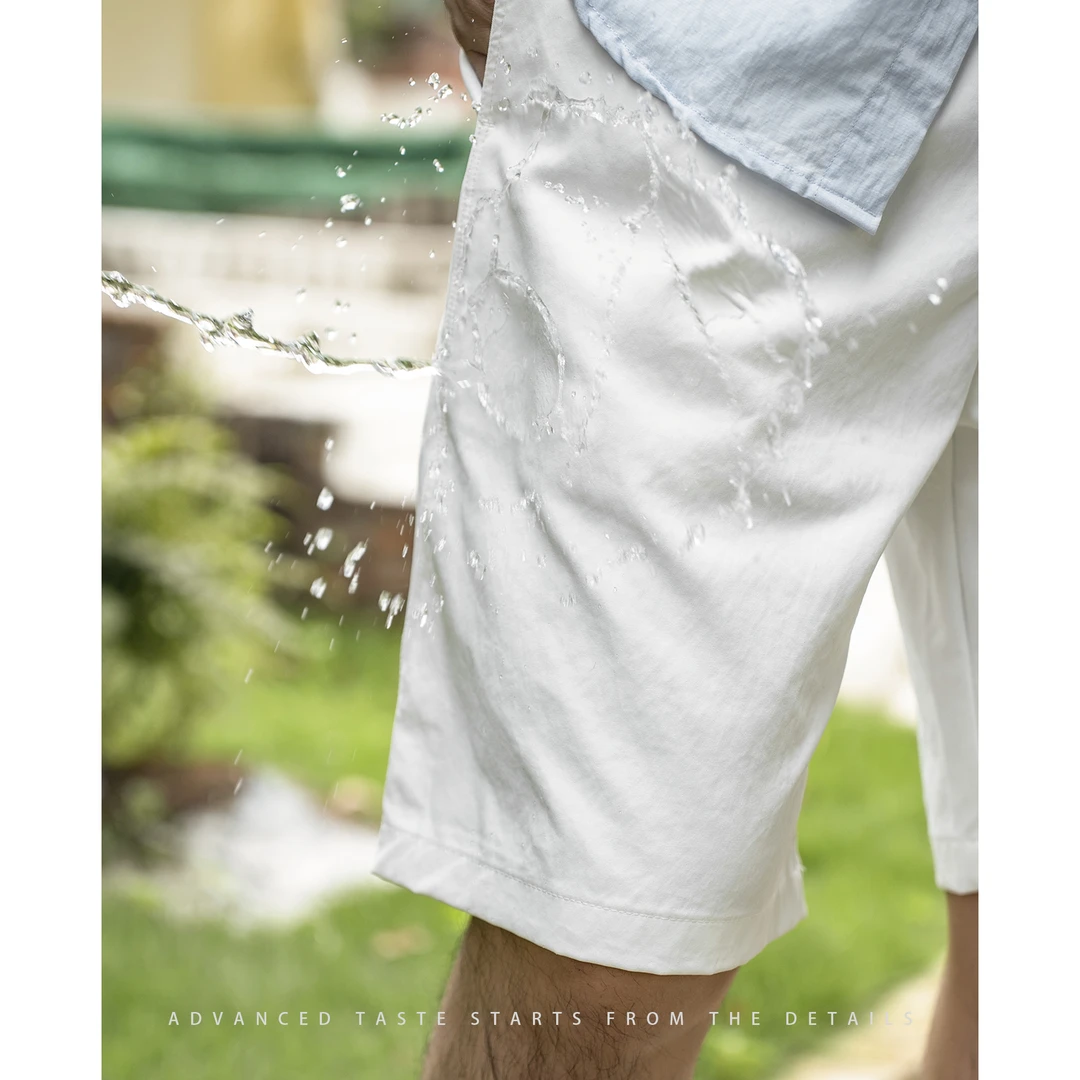 【大头叔叔】夏季三防简约抽绳垂坠感亲肤透气休闲宽松短裤DDK8089