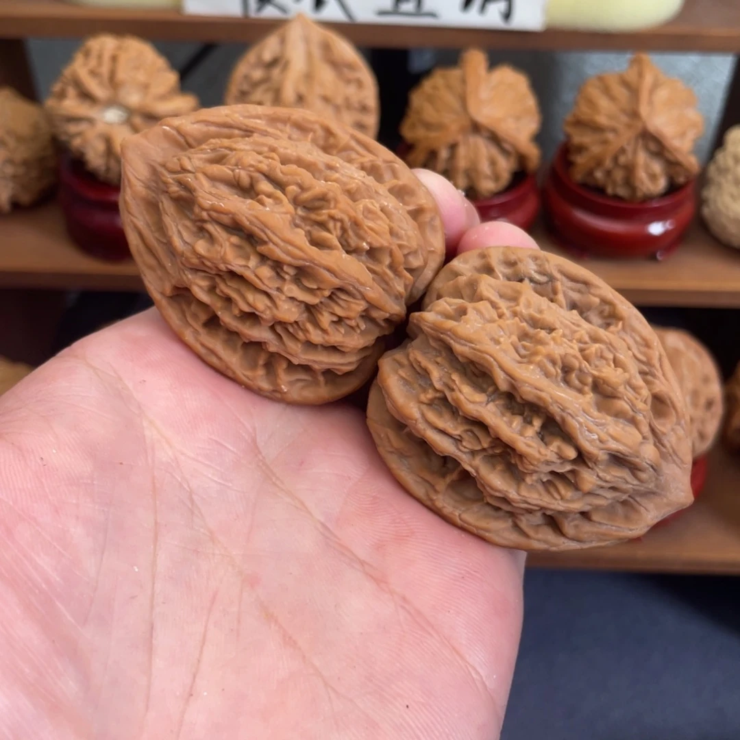 可***鸭吊坠文玩核桃虎头42