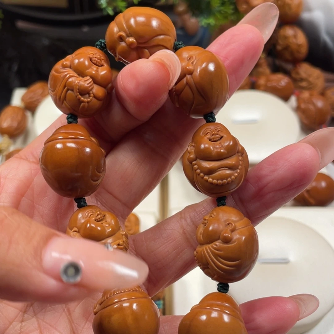 手串/手链橄榄核光背弥勒橄榄核手串