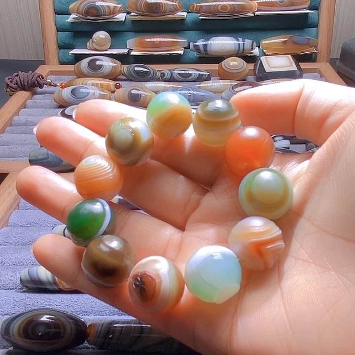 麻***嘴玛瑙/玉髓未镶嵌吊坠(不含链)