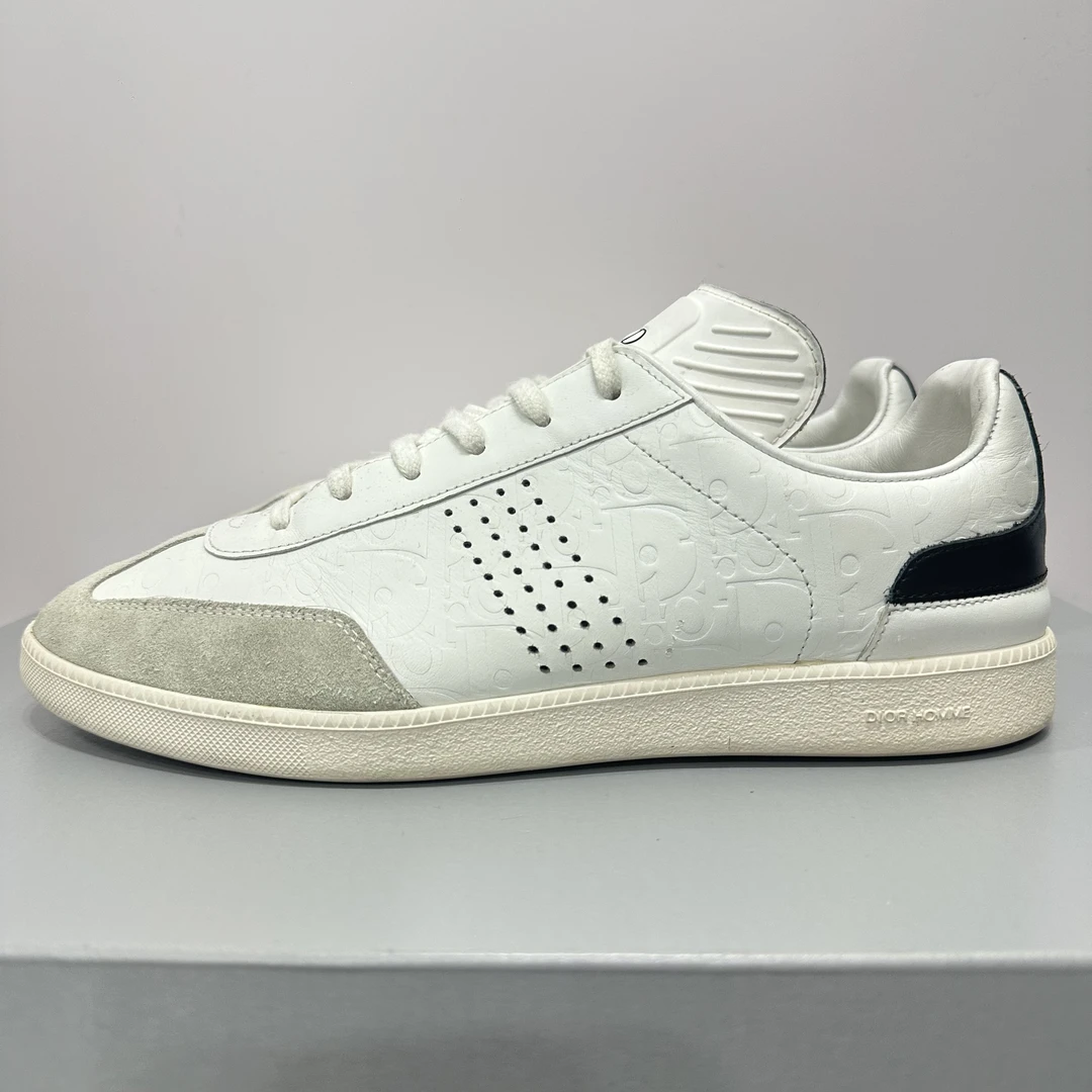 99新 DIOR/迪奥 41码 B01 白色 低帮 德训鞋