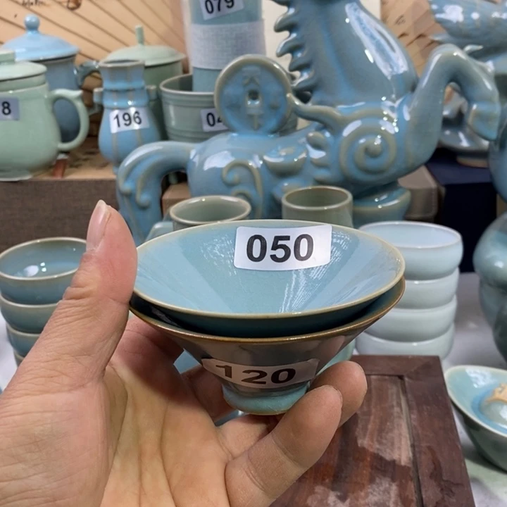 杯子狸*君原矿釉原产地汝瓷