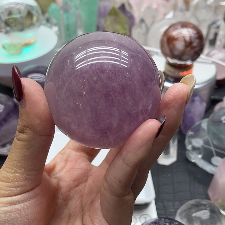 好***！未镶嵌珠宝半成品水晶17莹石水晶球
