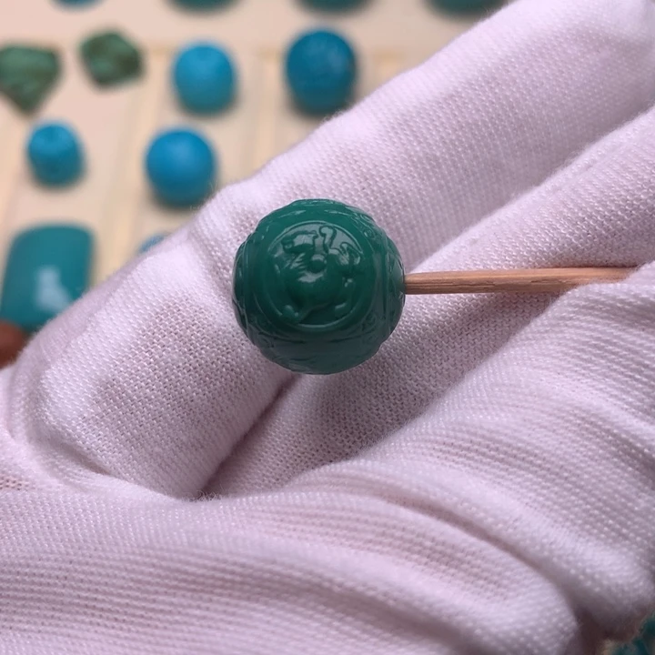 绿松石未镶嵌绿松石四神兽14