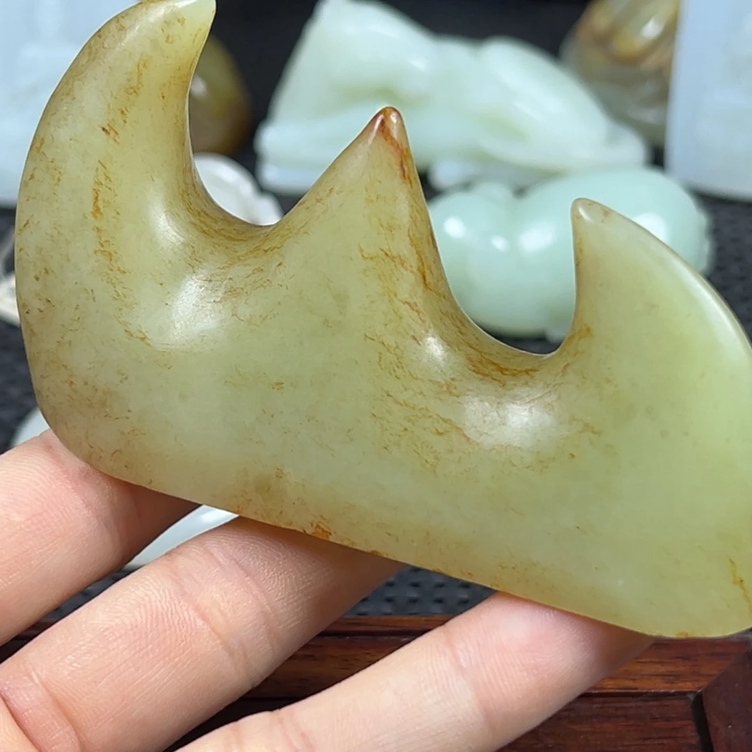 和田玉未镶嵌挂件