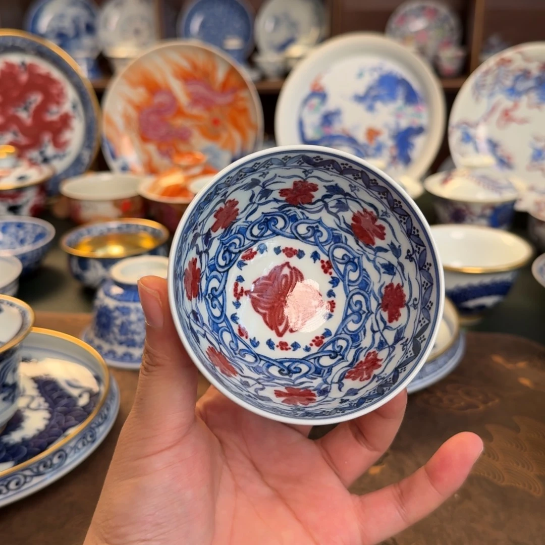 纯手工手绘陶瓷茶具微瑕