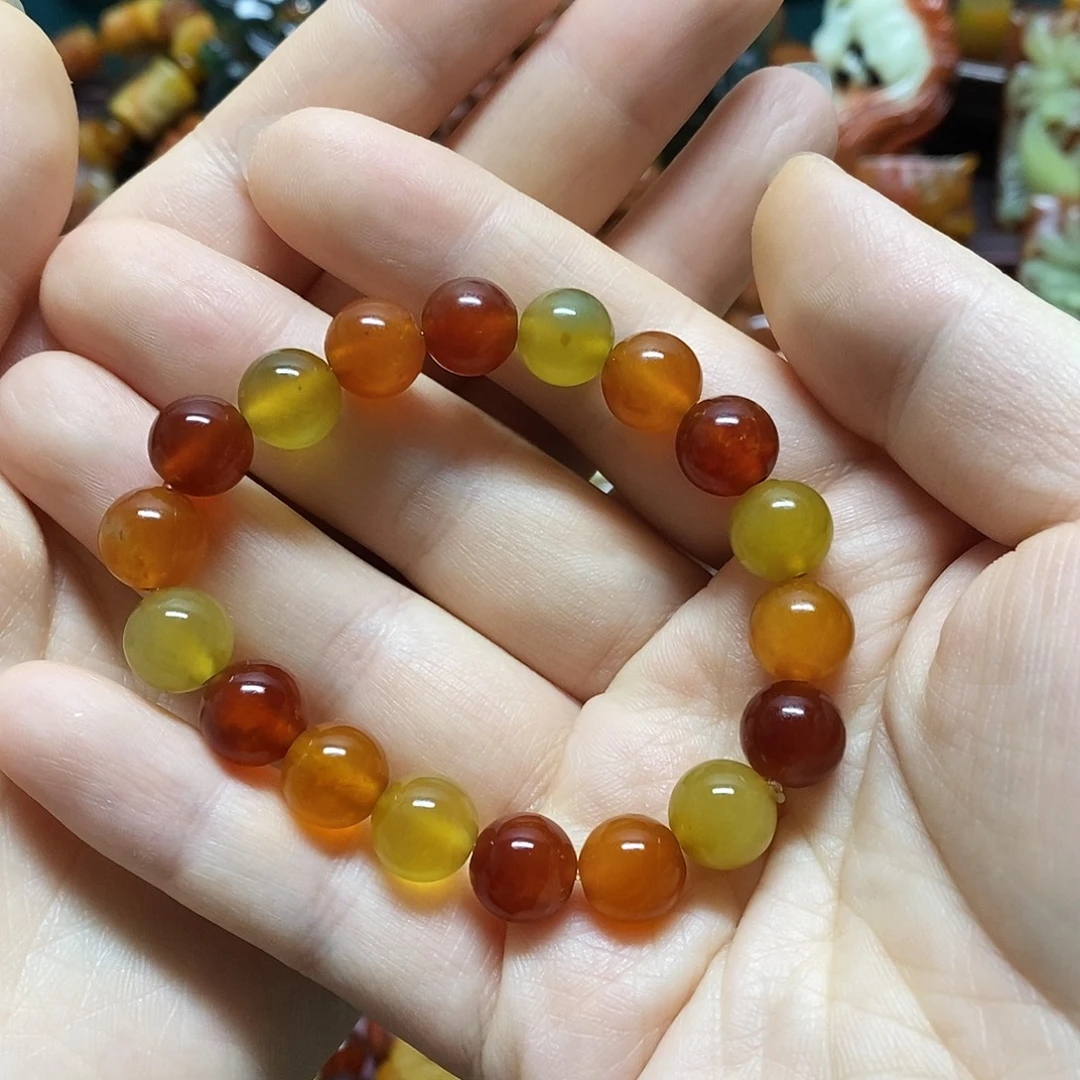 蛇纹石玉未镶嵌手链