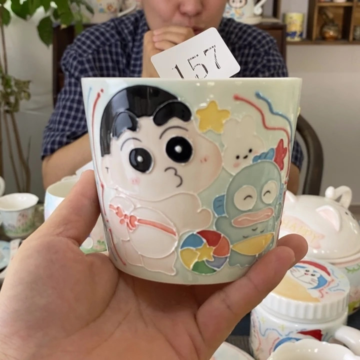瓷片景德镇釉下彩手绘