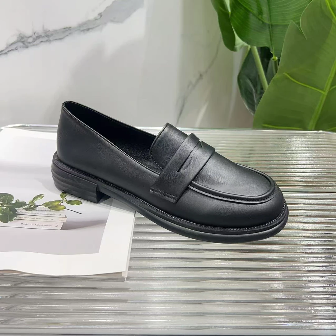 春季时尚小皮鞋英伦风软底舒适百搭款乐福单鞋R-2