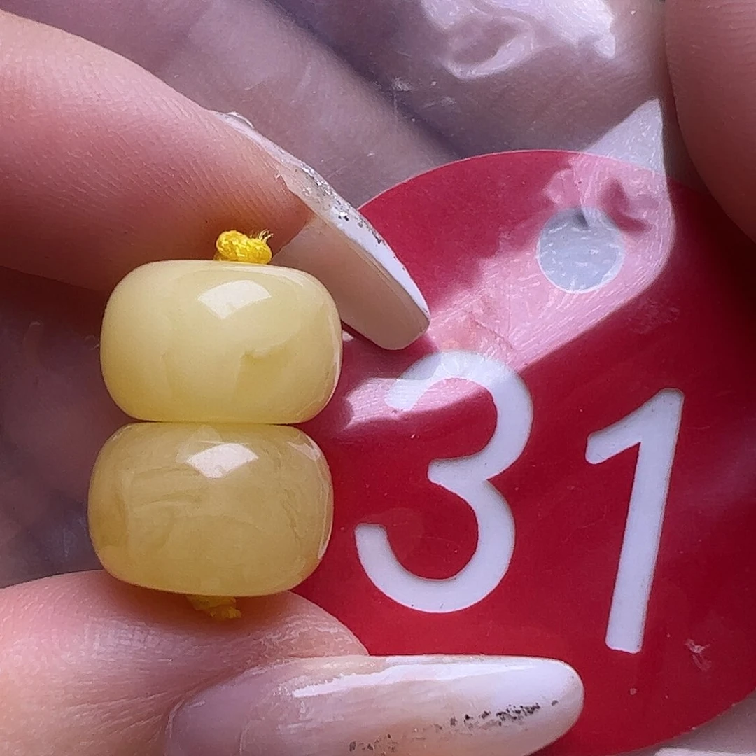 未镶嵌蜜蜡裸石12mm墩子