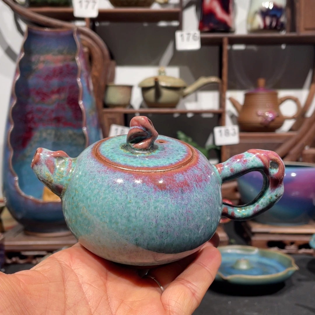 中国神后钧瓷茶器微瑕