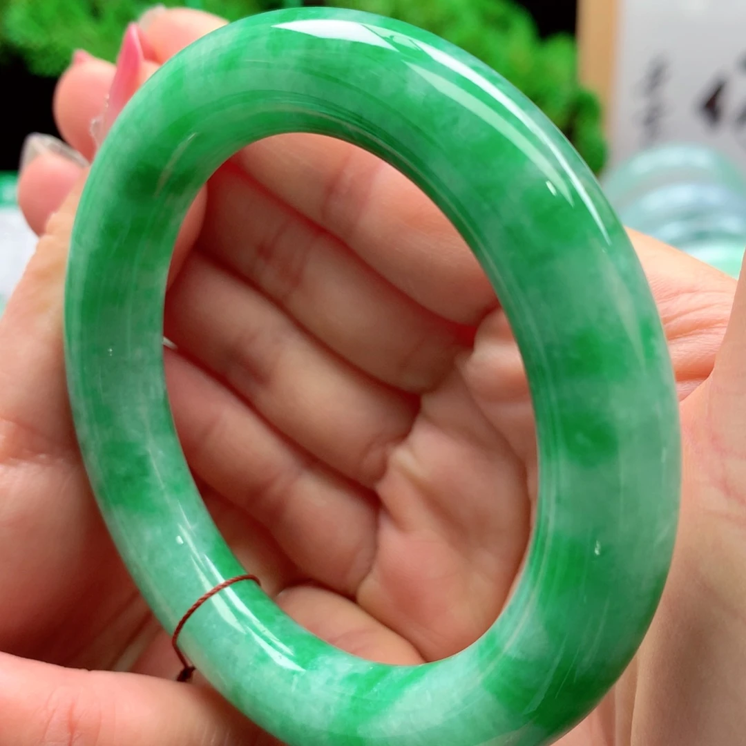 未镶嵌手镯翡翠缅甸57圈口