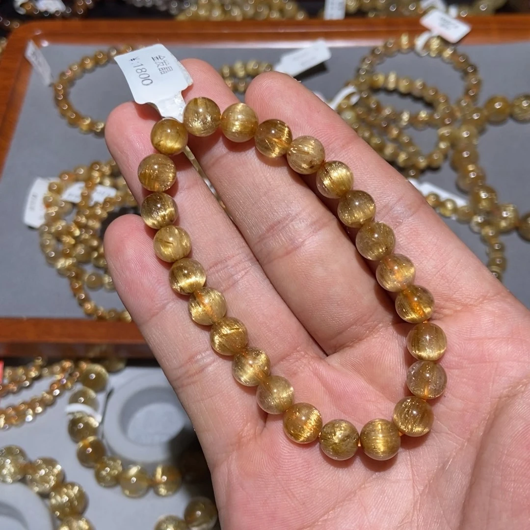 M***制未镶嵌手链水晶钛晶