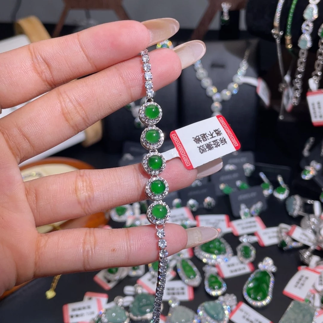 未镶嵌手链翡翠手链