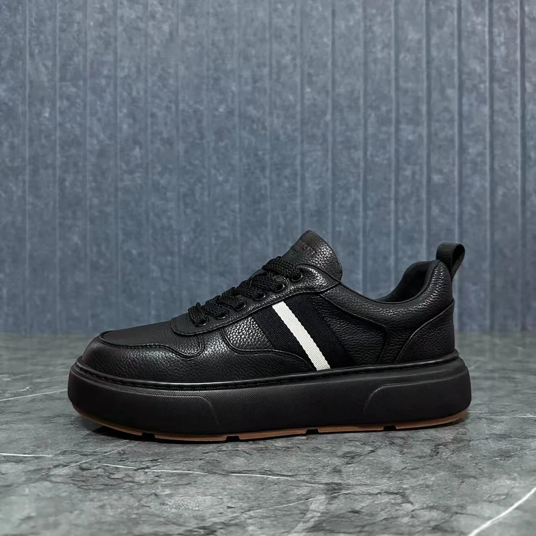 S61黑-头层牛皮男士休闲时尚百搭男鞋