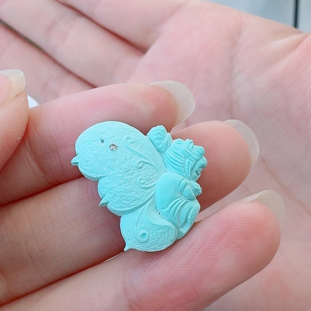 未镶嵌绿松石珠宝奇石