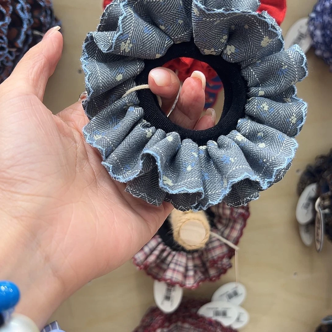 无非金属牛仔小发圈