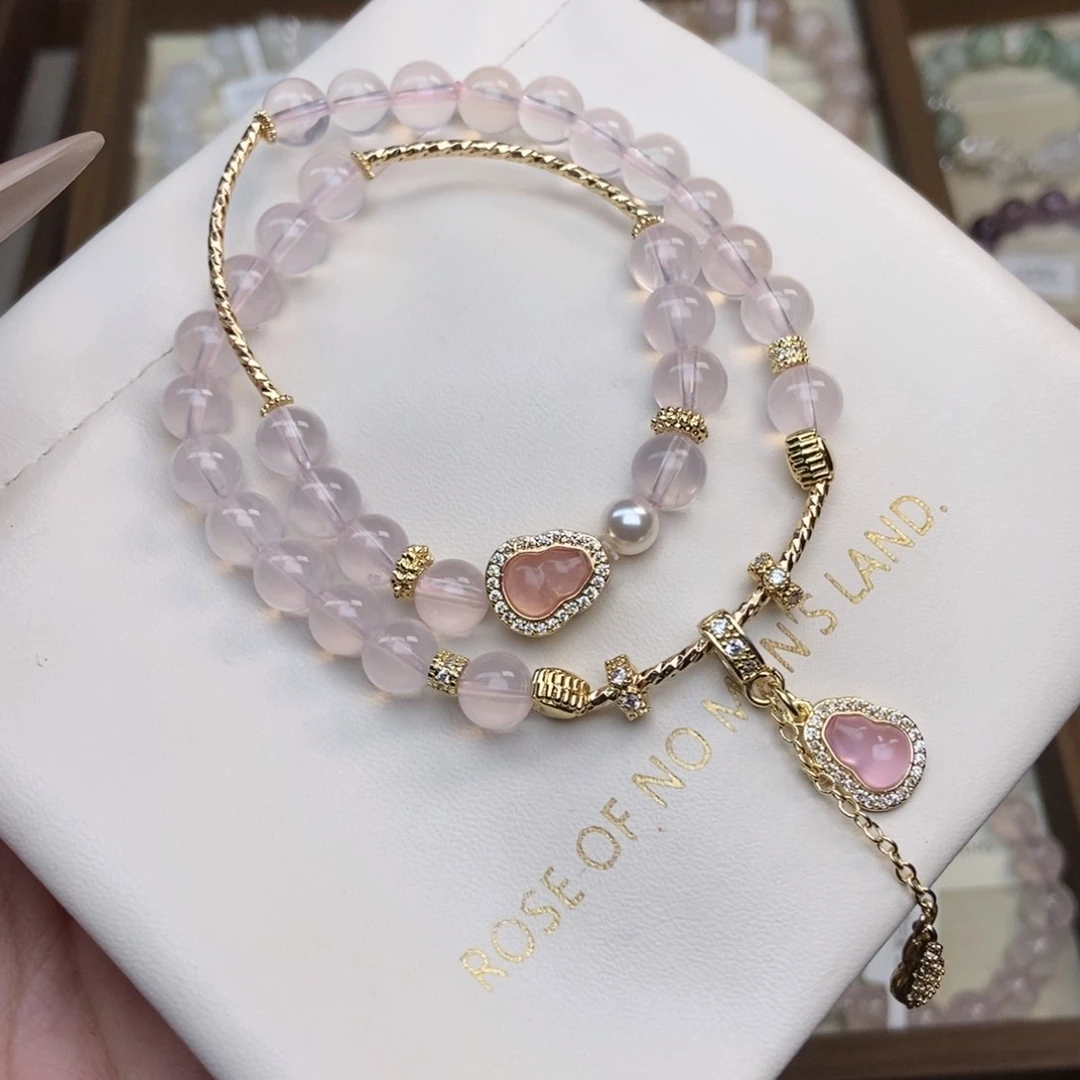 水晶手链未镶嵌粉水晶